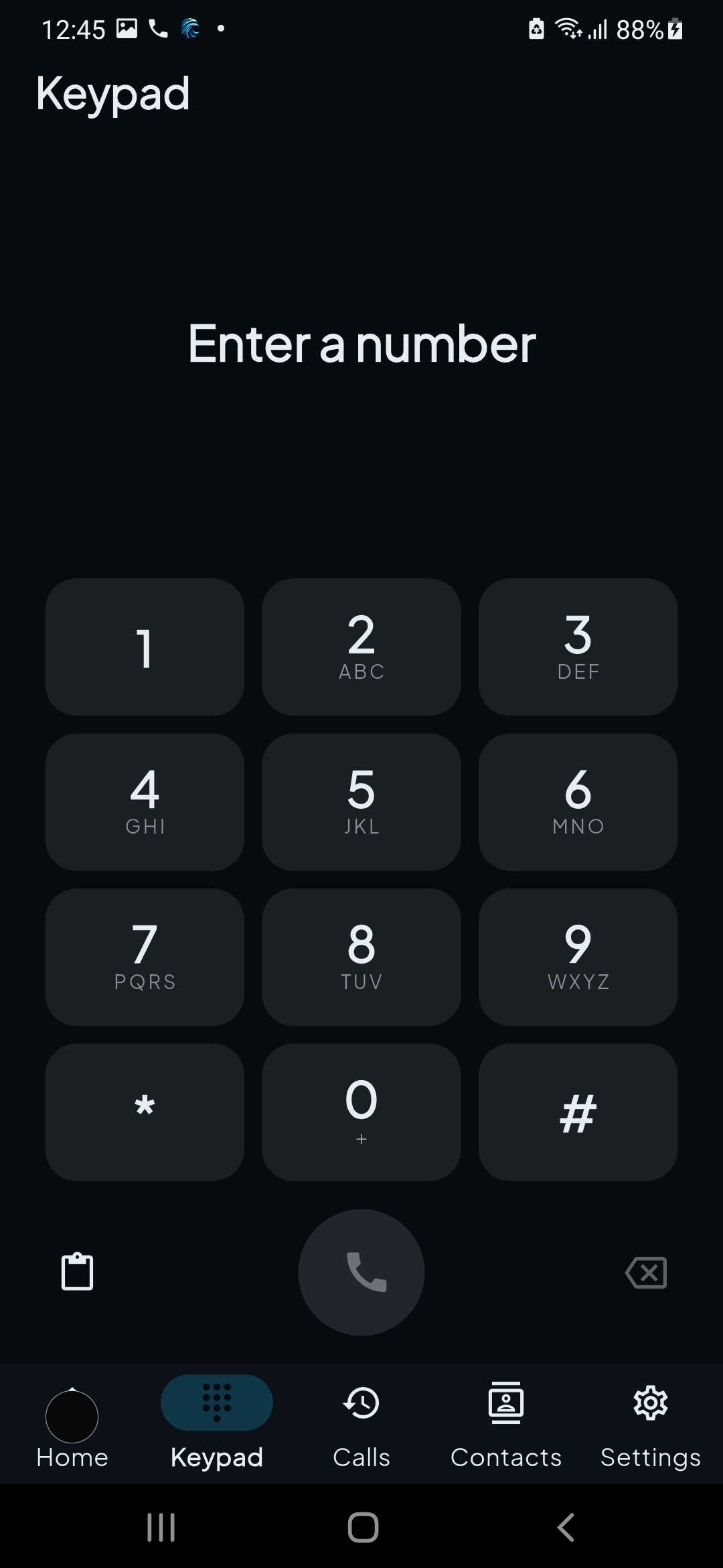 Aegir Phone keypad dialer